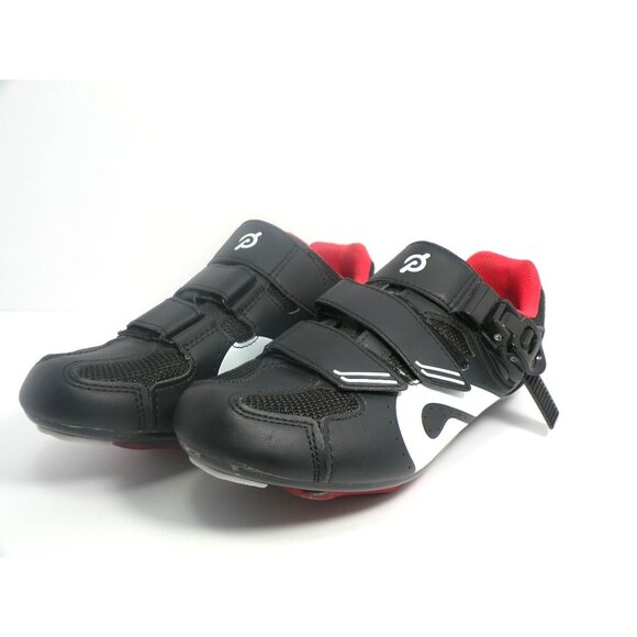 Peloton Cycling Shoes Size EU 40 US Men's 9 US Woman's 7 W/Cleat - Black/Red - Picture 2 of 11